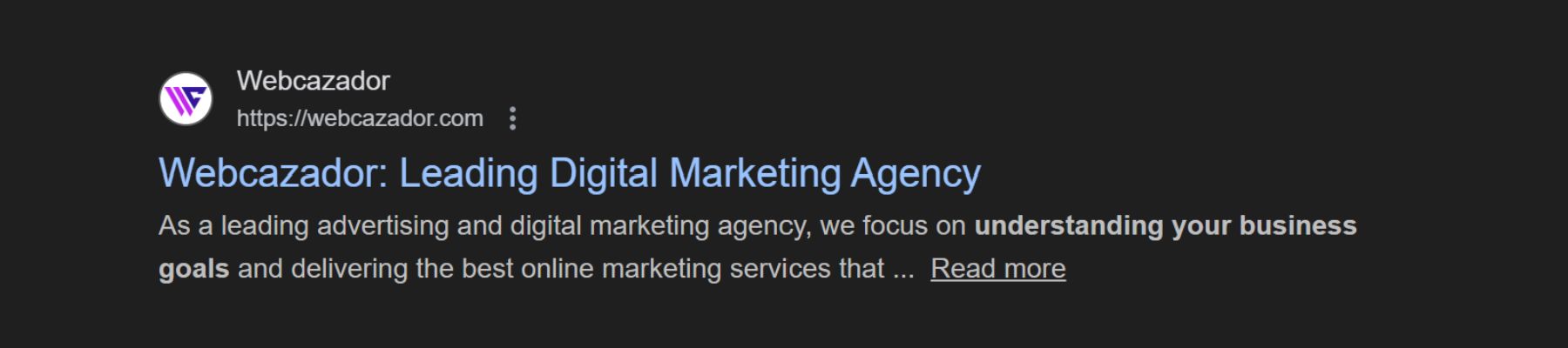 home page meta description