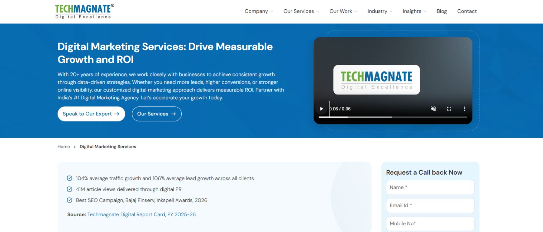Techmagnate Indian Digital Marketing Agency