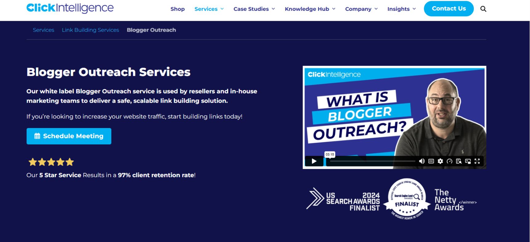 Click Intelligence blogger outreach