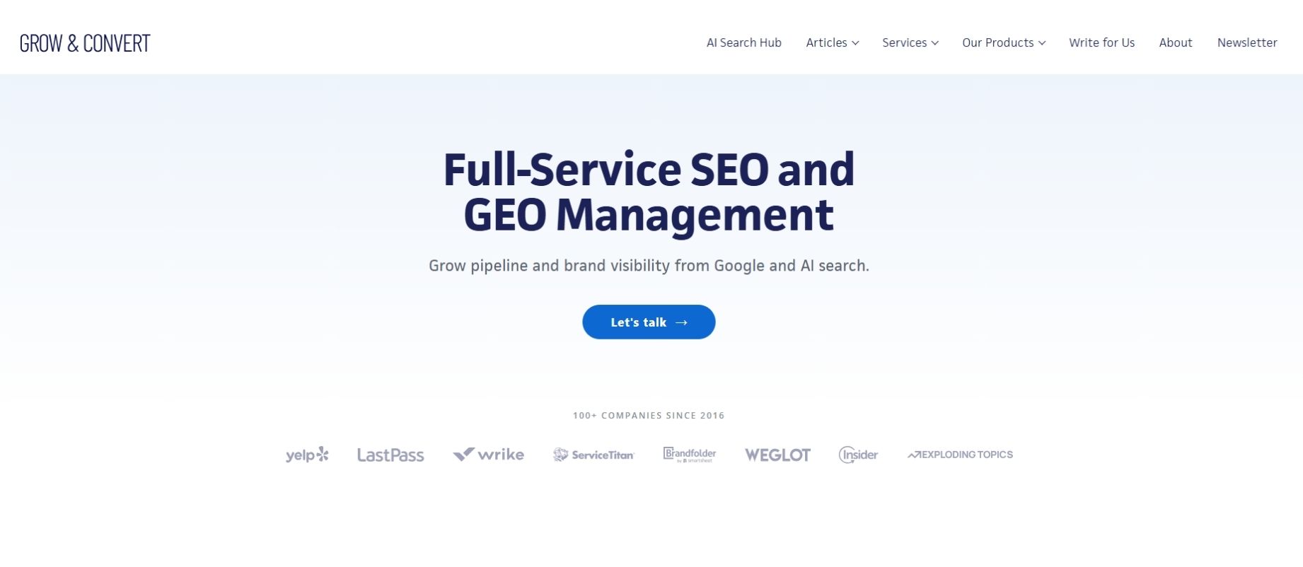Grow and Convert content marketing