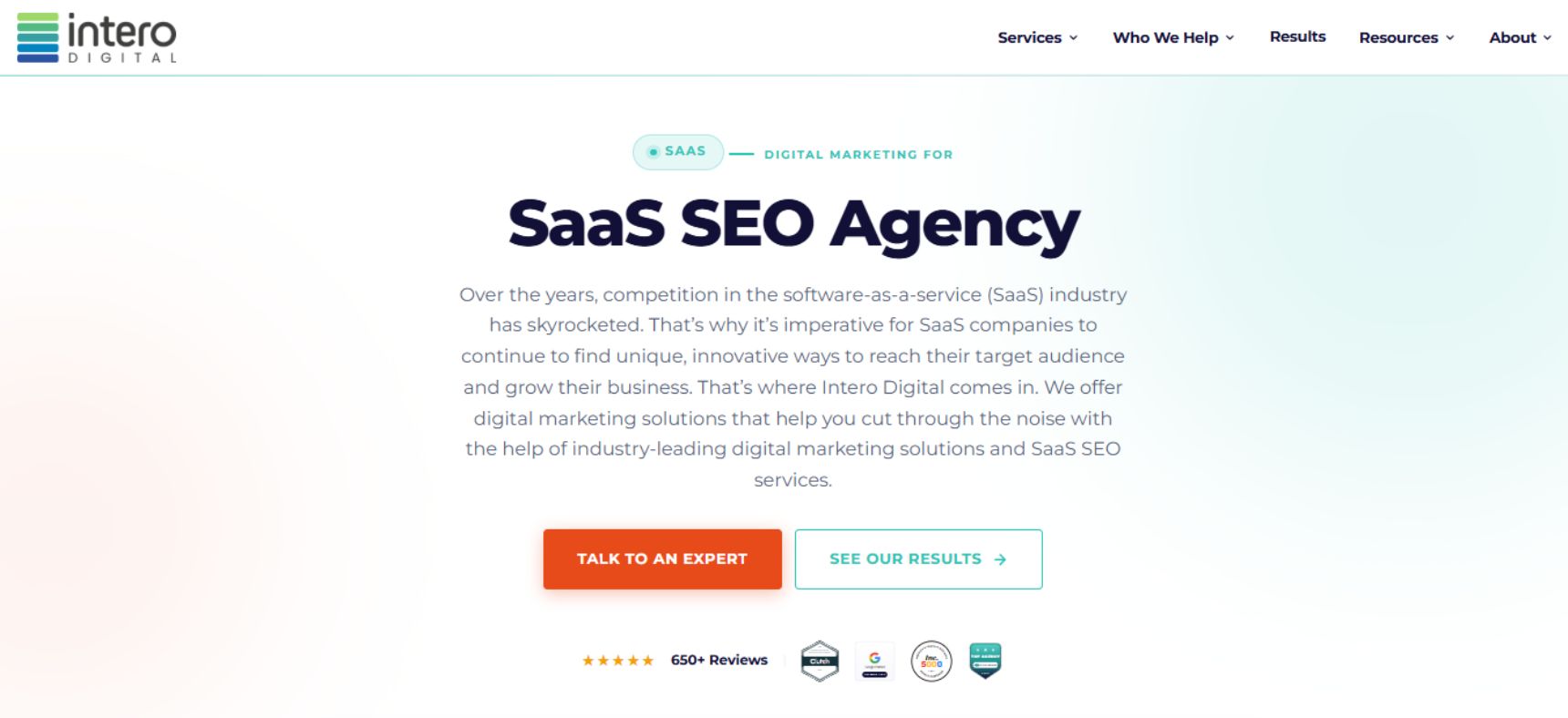 Intero Digital SaaS Organic Growth