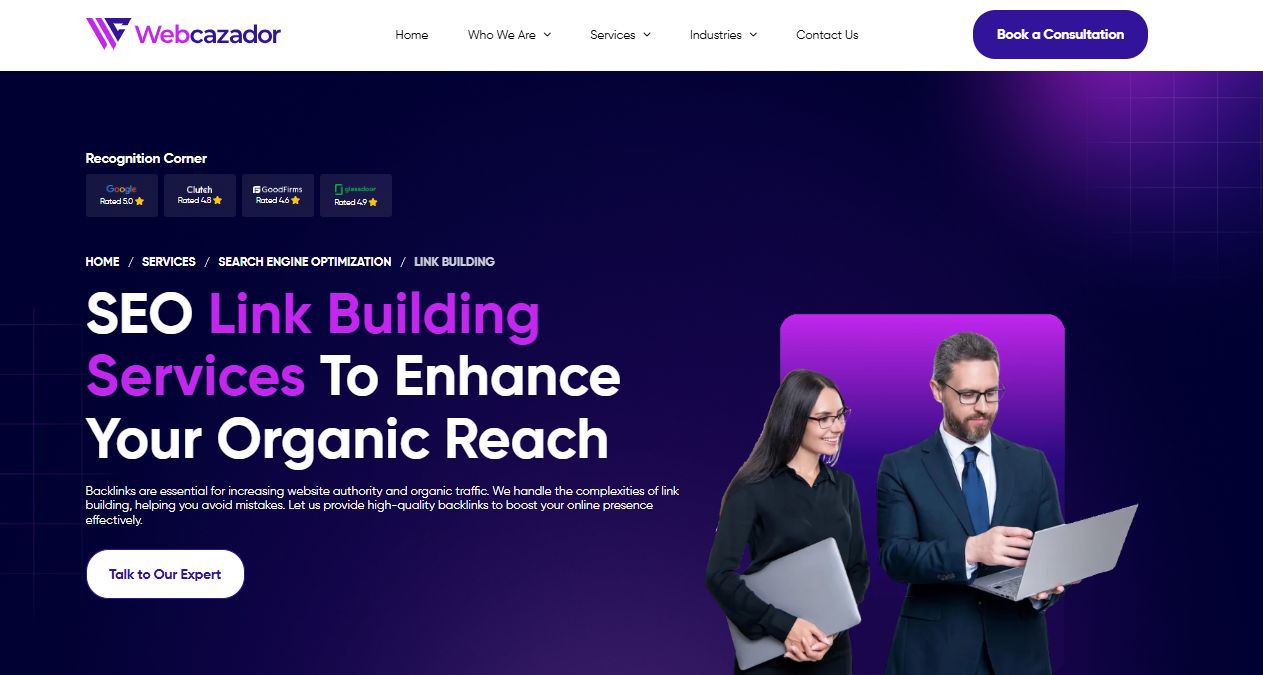 Webcazador SEO Link Building Services