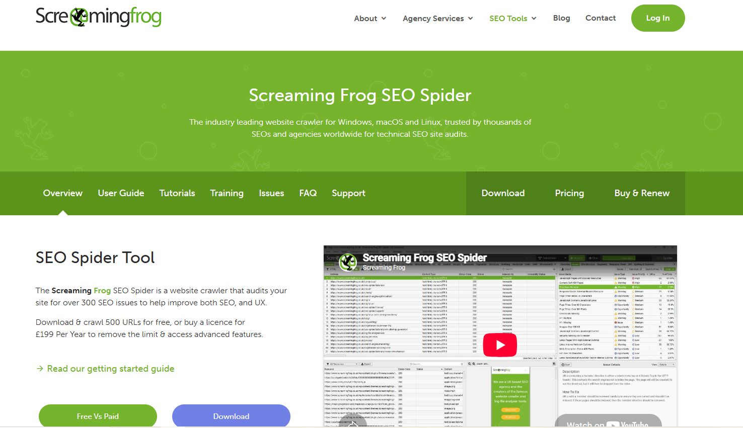 Screaming Frog Tool