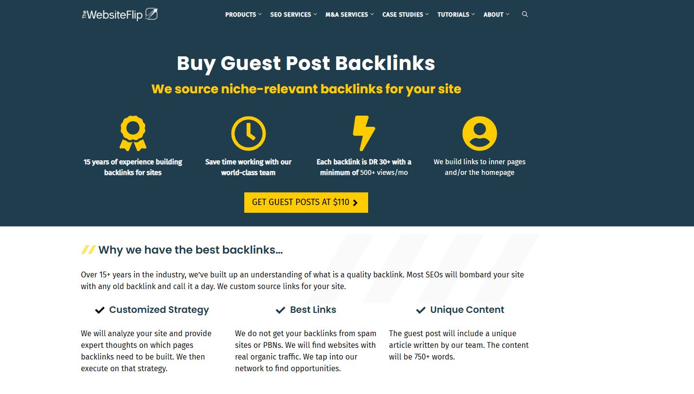 The Website Flip SEO services