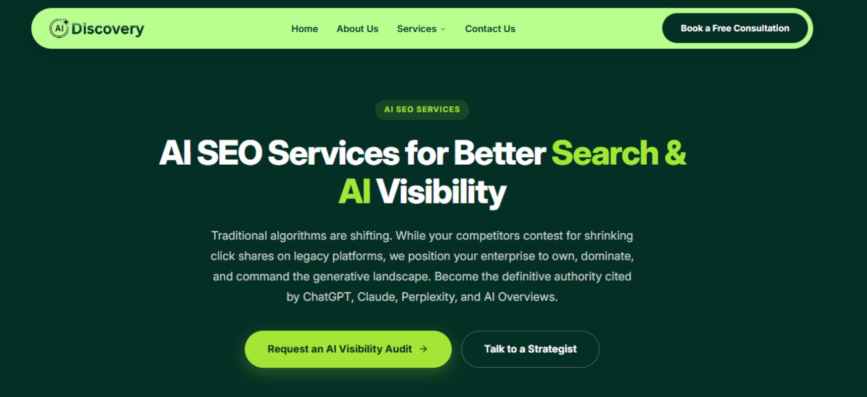 AI Discovery LLMO Agency